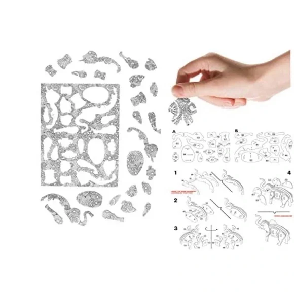 *FREE with any $50 purchase 3D Colouring Puzzle Models- Set A - Picture 4 of 12